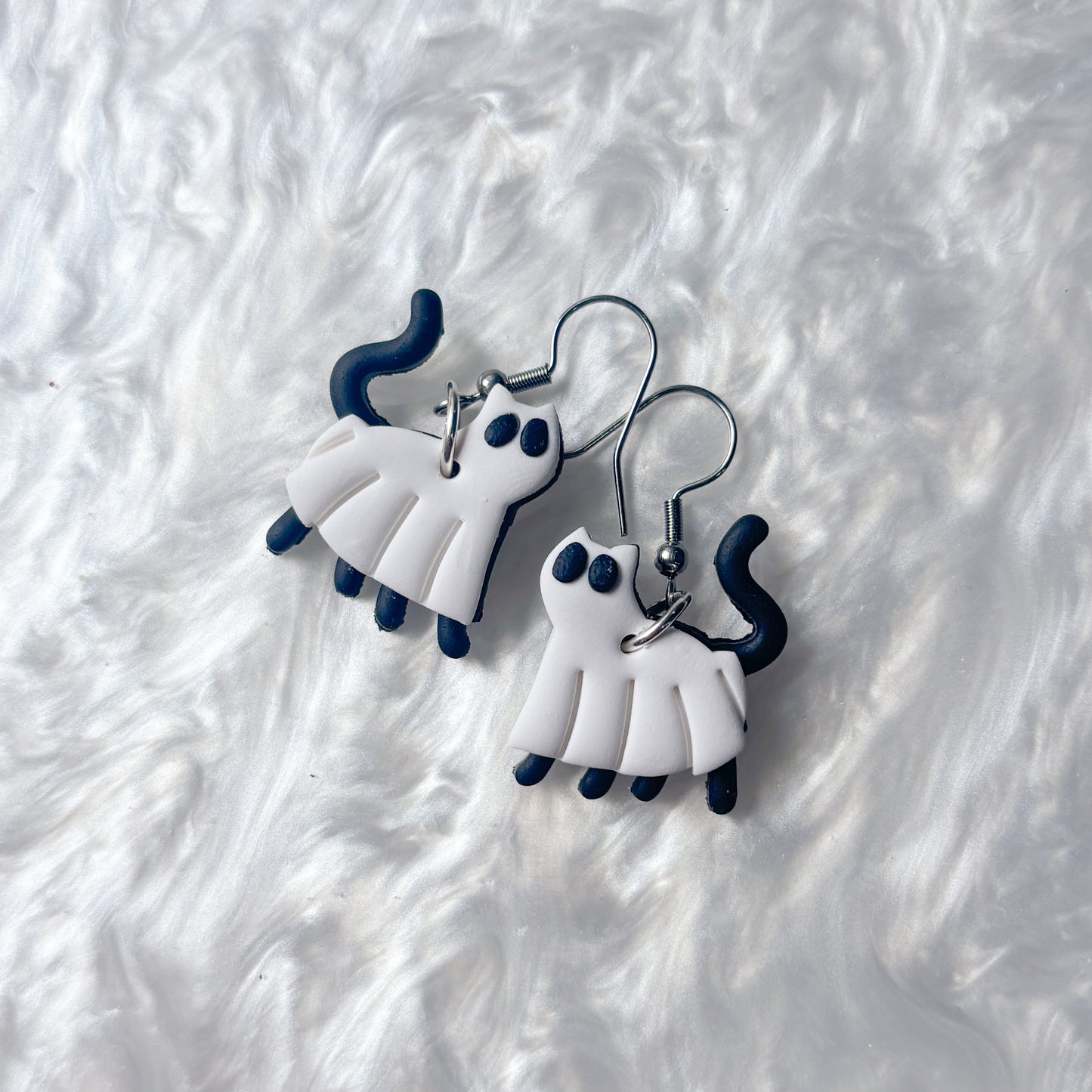 GHOST CAT EARRINGS