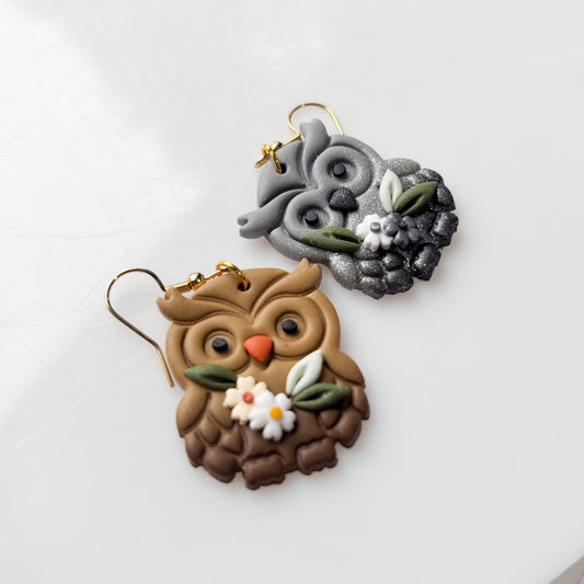 MISMATCHED OWL EARRINGS