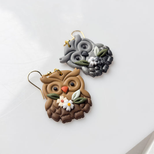 MISMATCHED OWL EARRINGS