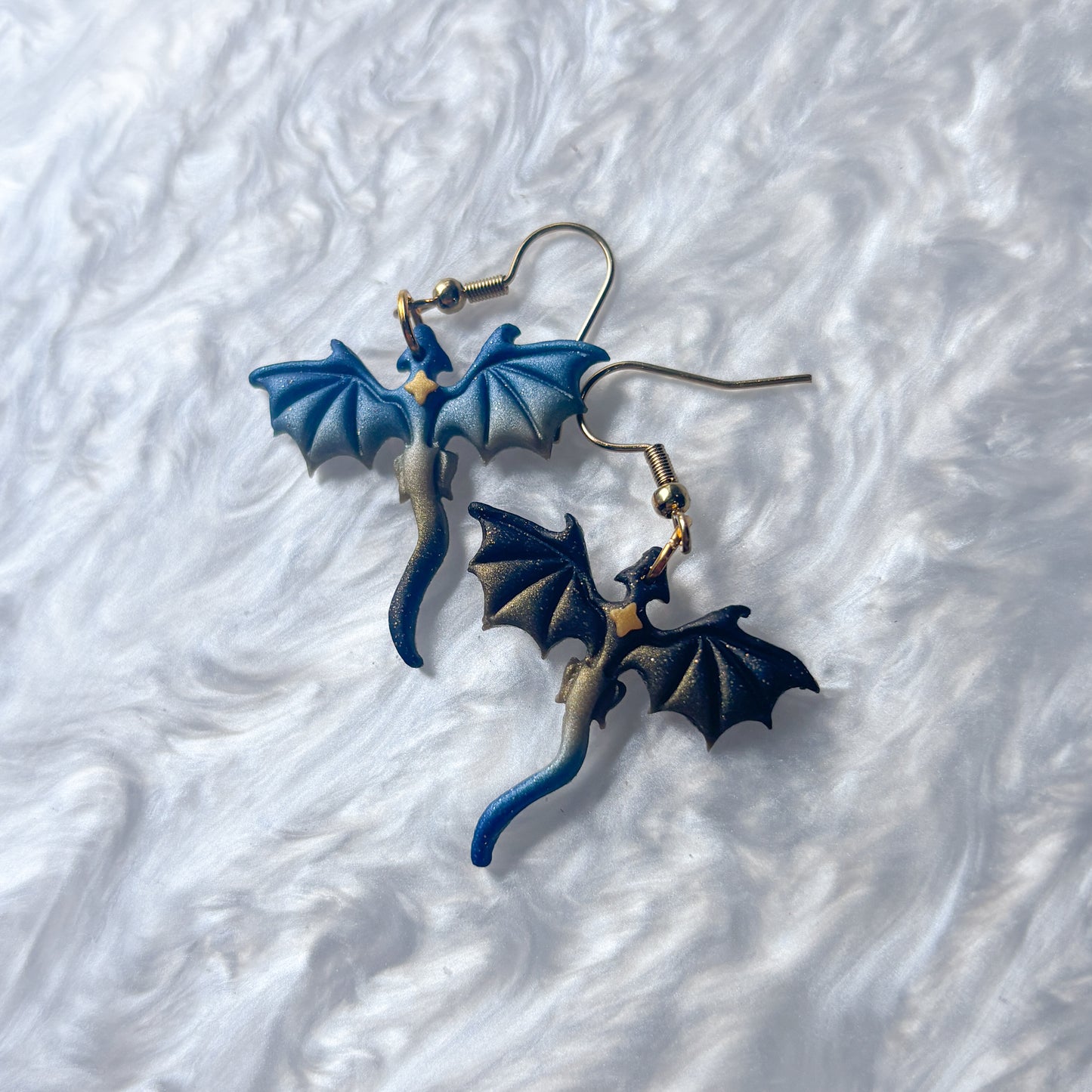 STARRY SPARKLE OMBRE MINI DRAGON EARRINGS