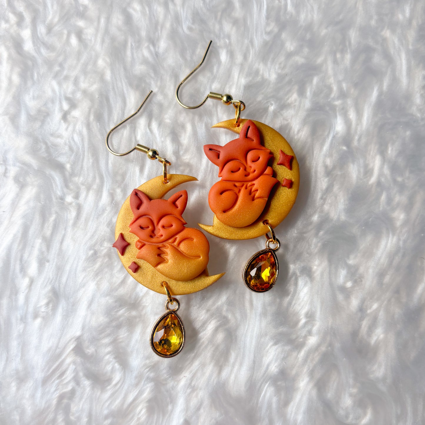 FOXES ON THE MOON EARRINGS