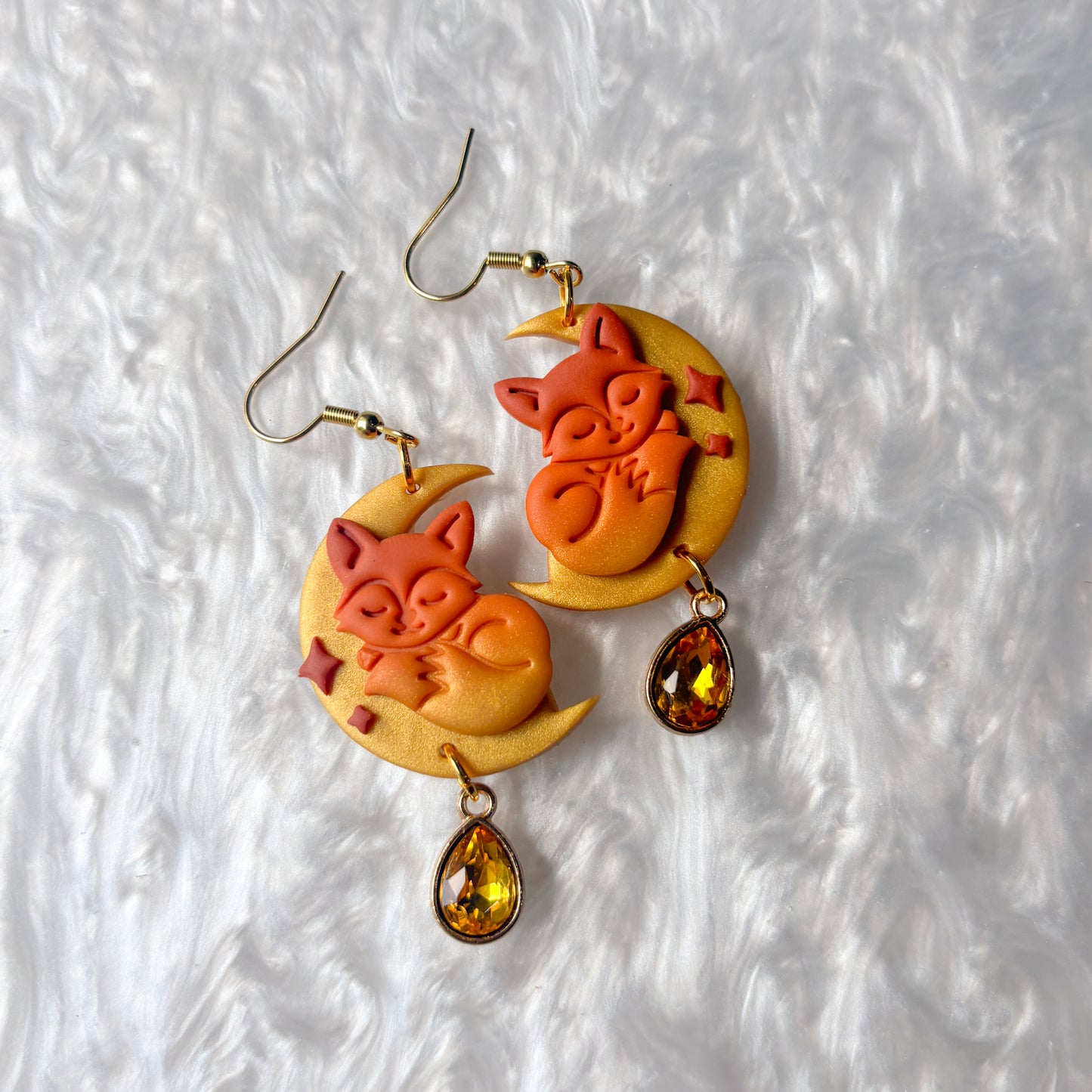 FOXES ON THE MOON EARRINGS