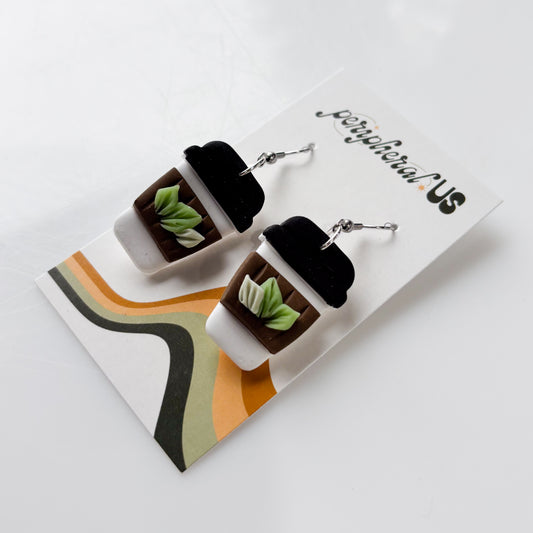 MATCHA LATTE EARRINGS
