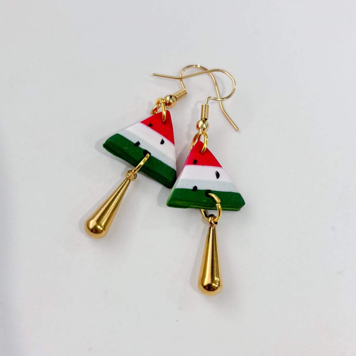 WATERMELON SLICES FOR PALESTINE EARRINGS