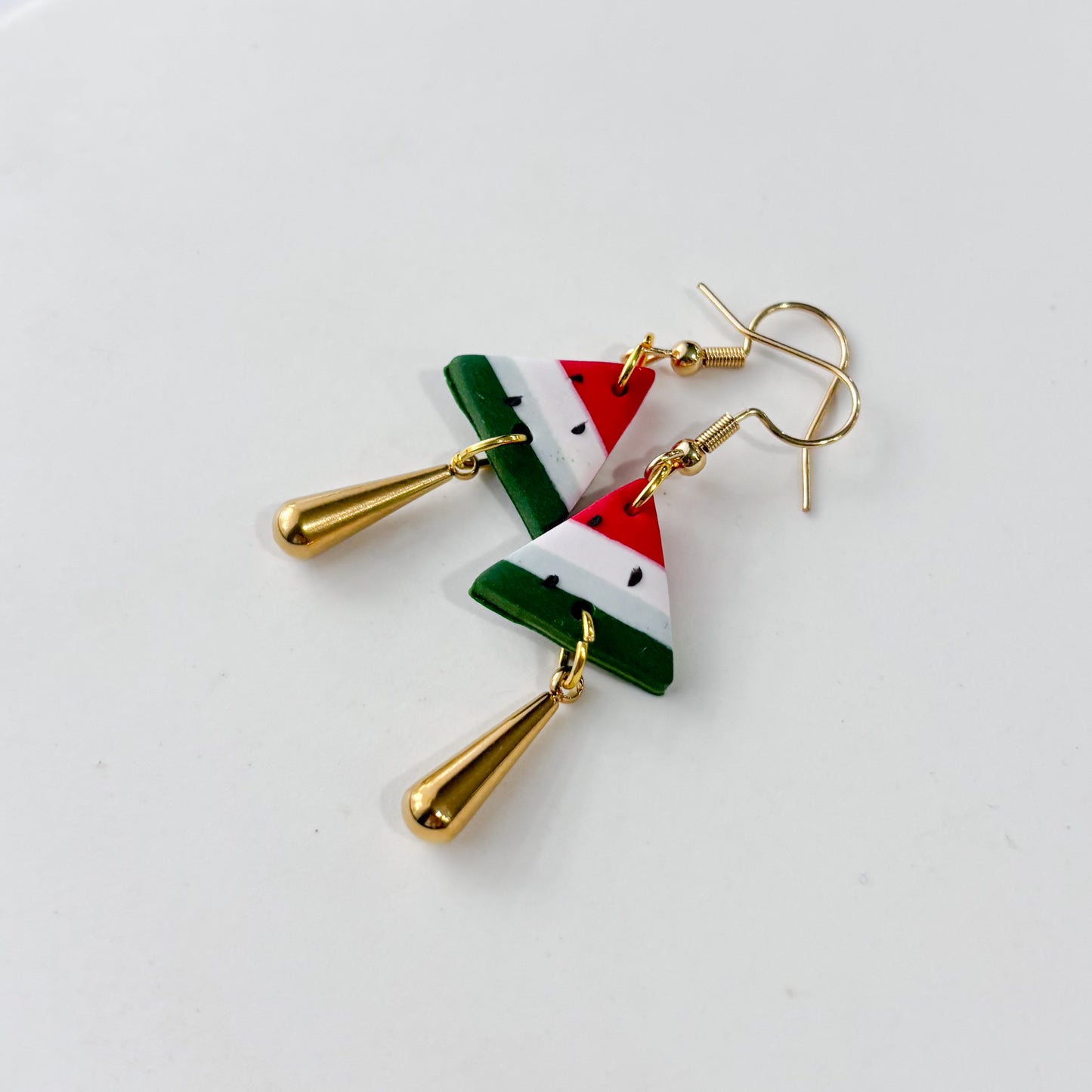 WATERMELON SLICES FOR PALESTINE EARRINGS