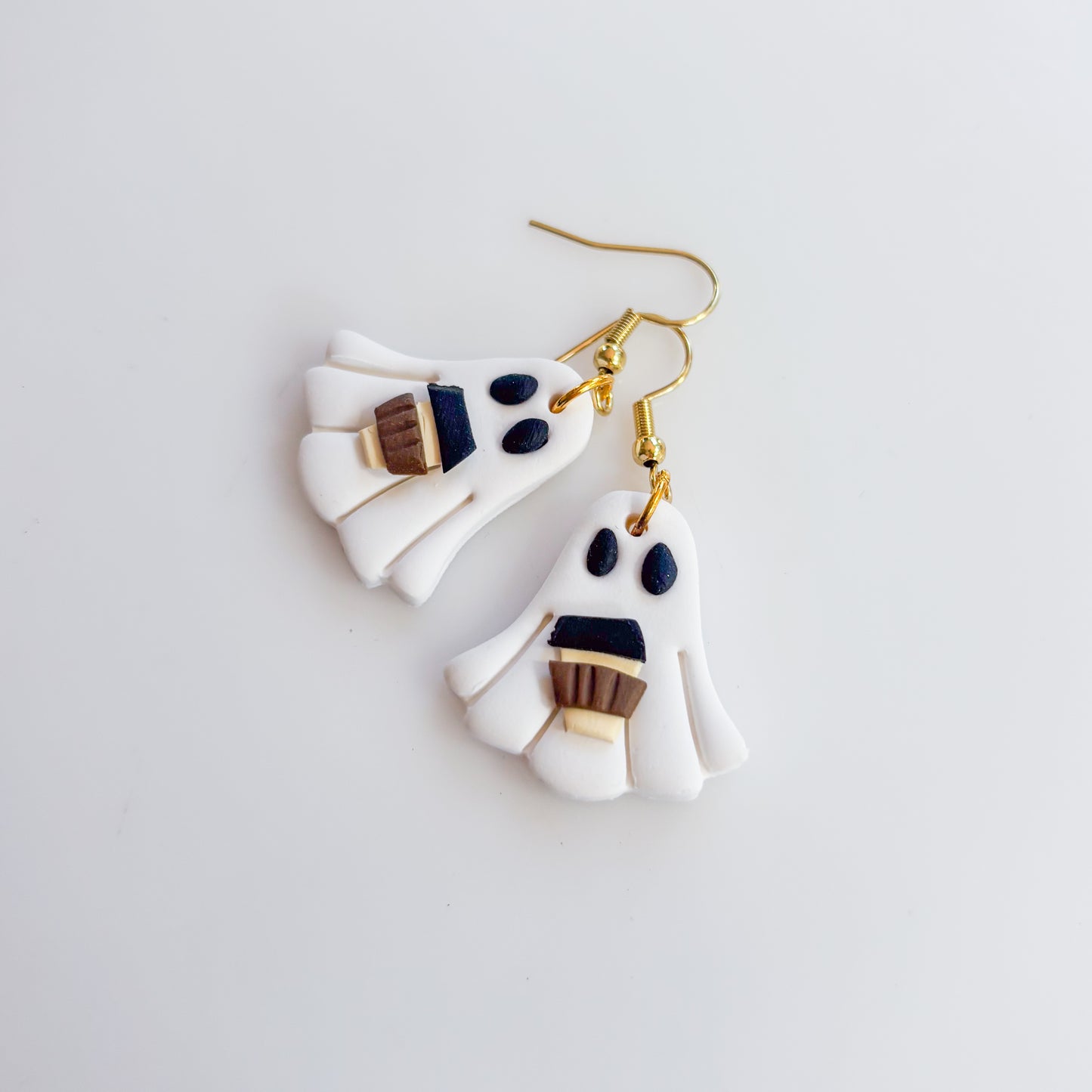 COFFEE CUP GHOST EARRINGS