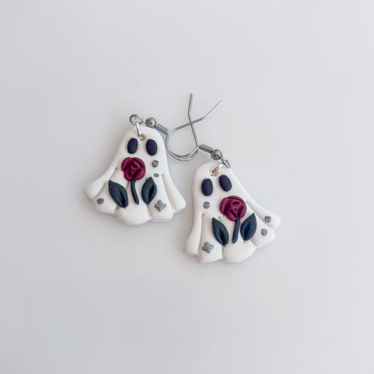 ROSE GHOST EARRINGS