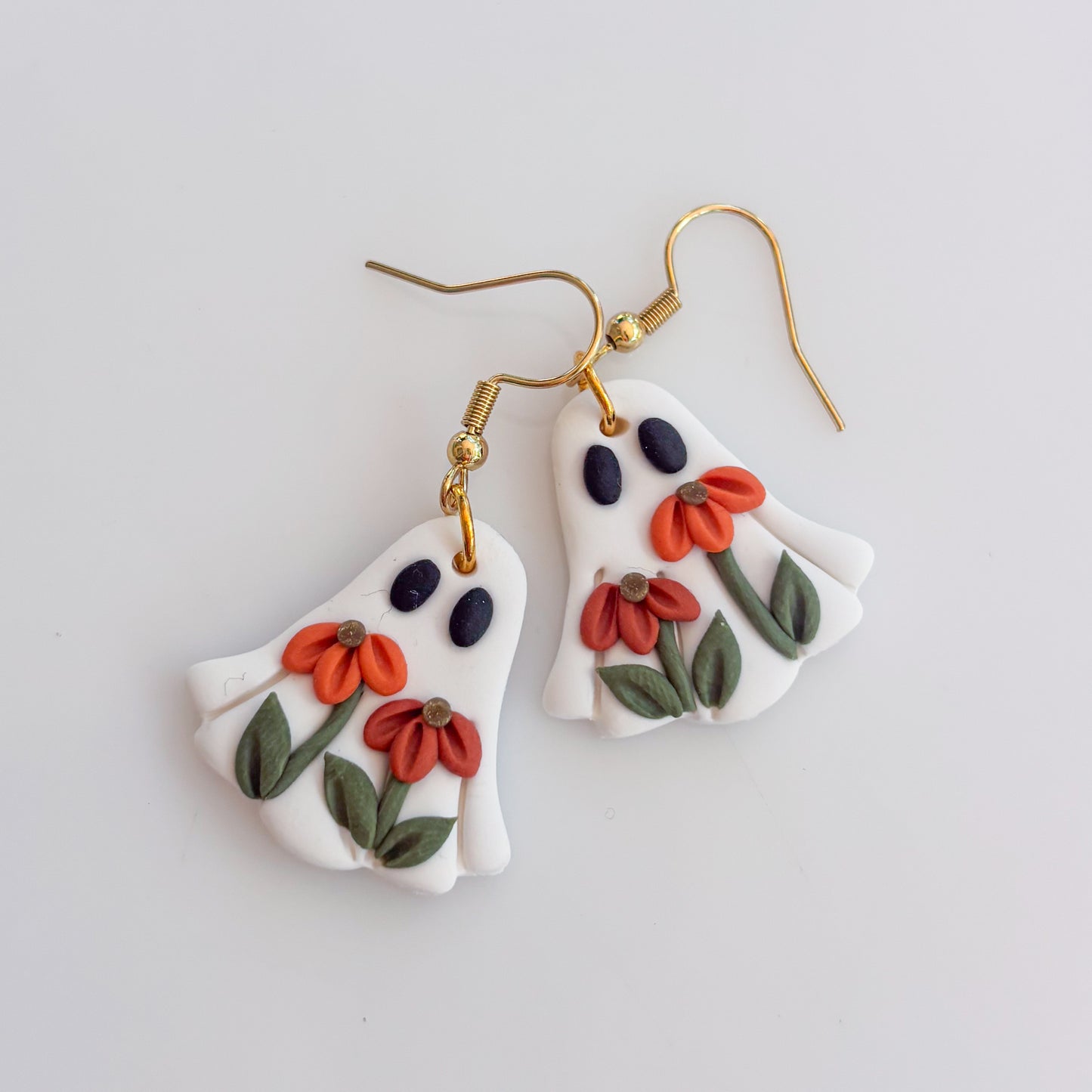 FALL FLOWER GHOST EARRINGS