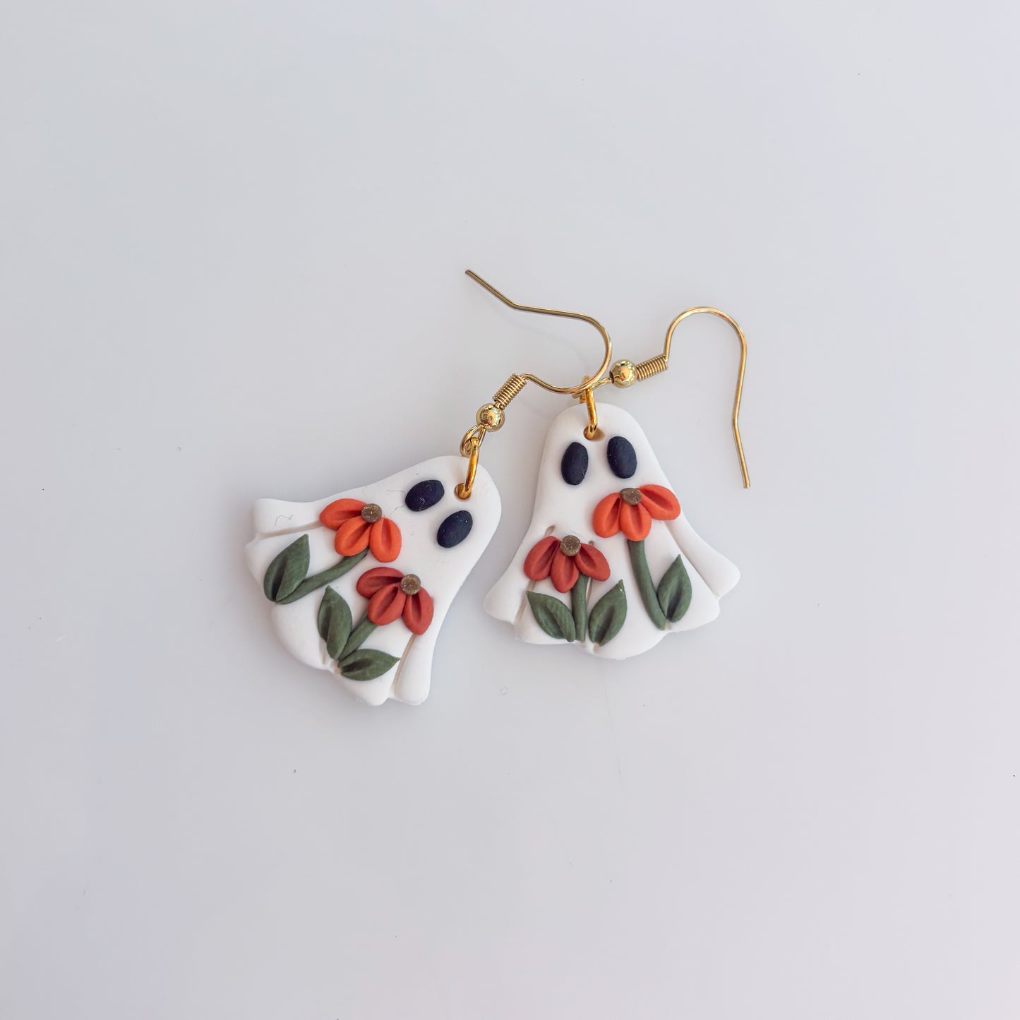 FALL FLOWER GHOST EARRINGS