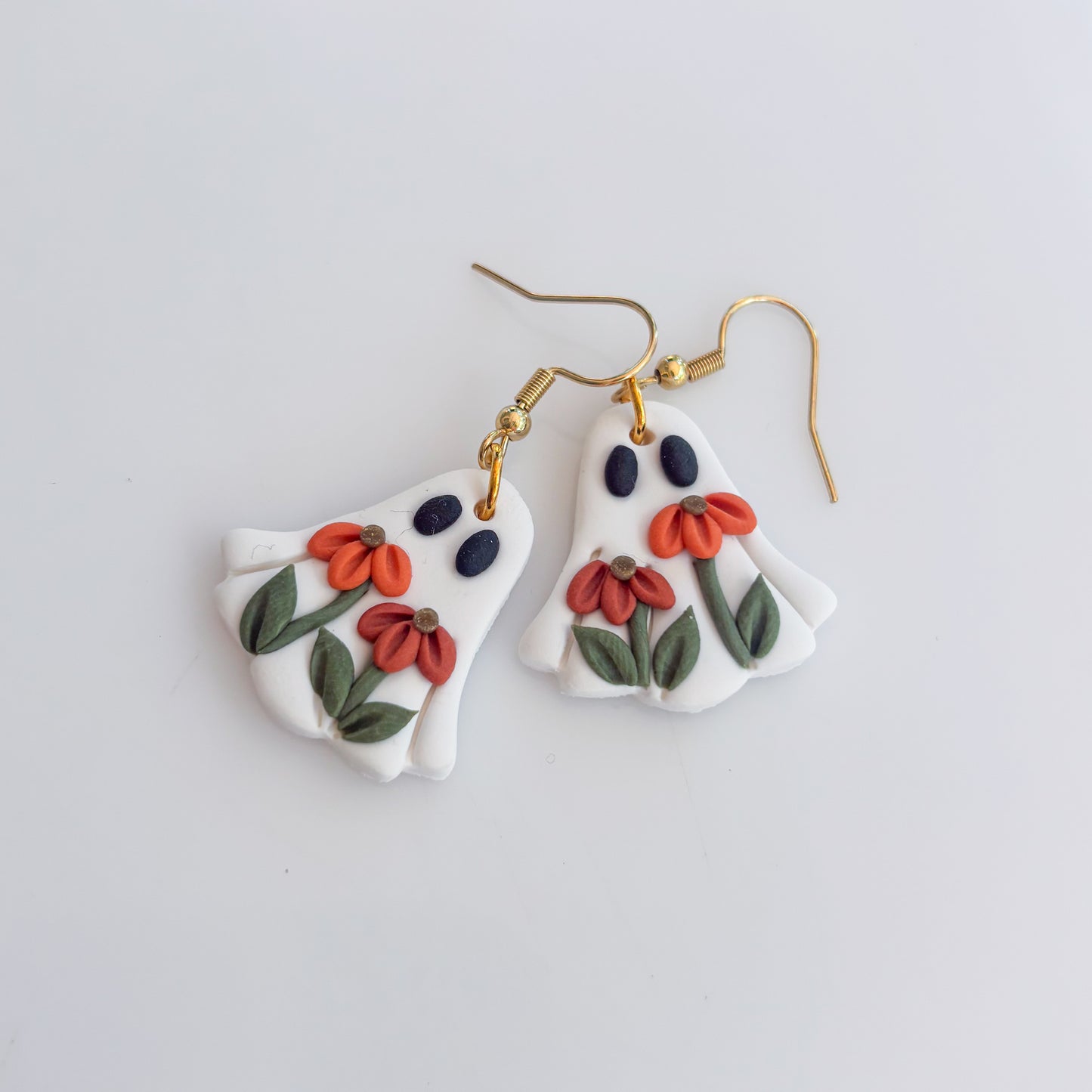 FALL FLOWER GHOST EARRINGS