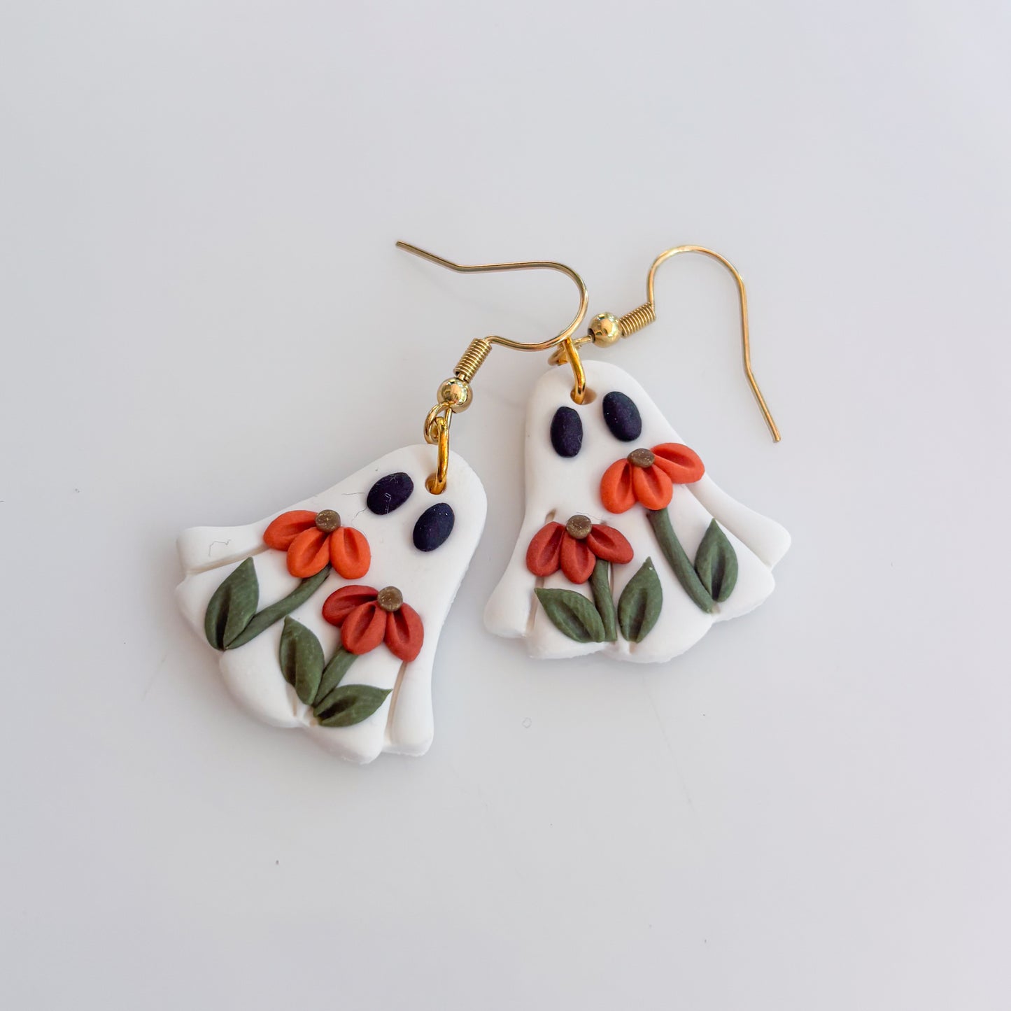 FALL FLOWER GHOST EARRINGS