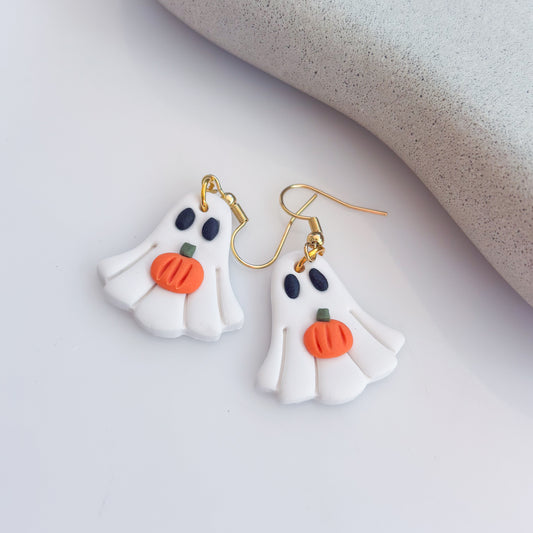 PUMPKIN GHOST EARRINGS