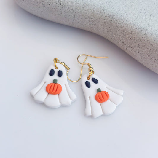 PUMPKIN GHOST EARRINGS