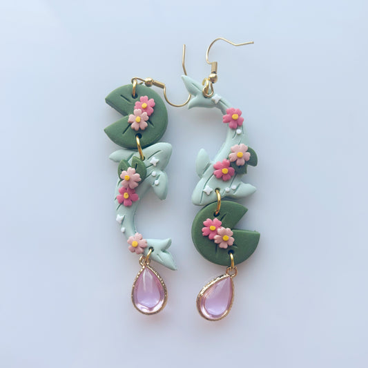 CHERRY BLOSSOM POND KOI FISH EARRINGS