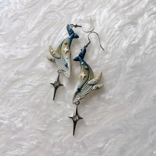 STARRY WHALE EARRINGS