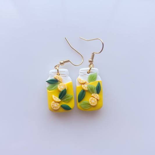 LEMONADE JAR EARRINGS