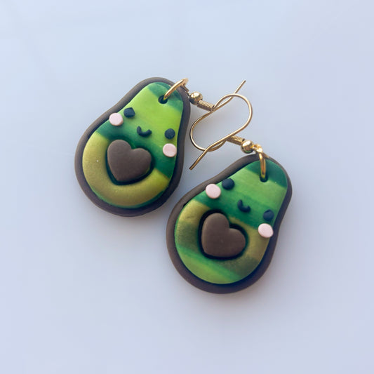 AVOCADO EARRINGS (SWIRL)