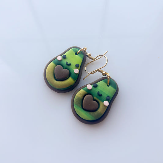 AVOCADO EARRINGS (SWIRL)