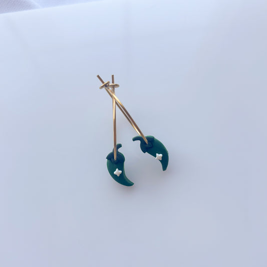 LIL JALAPENO EARRINGS (HOOPS)