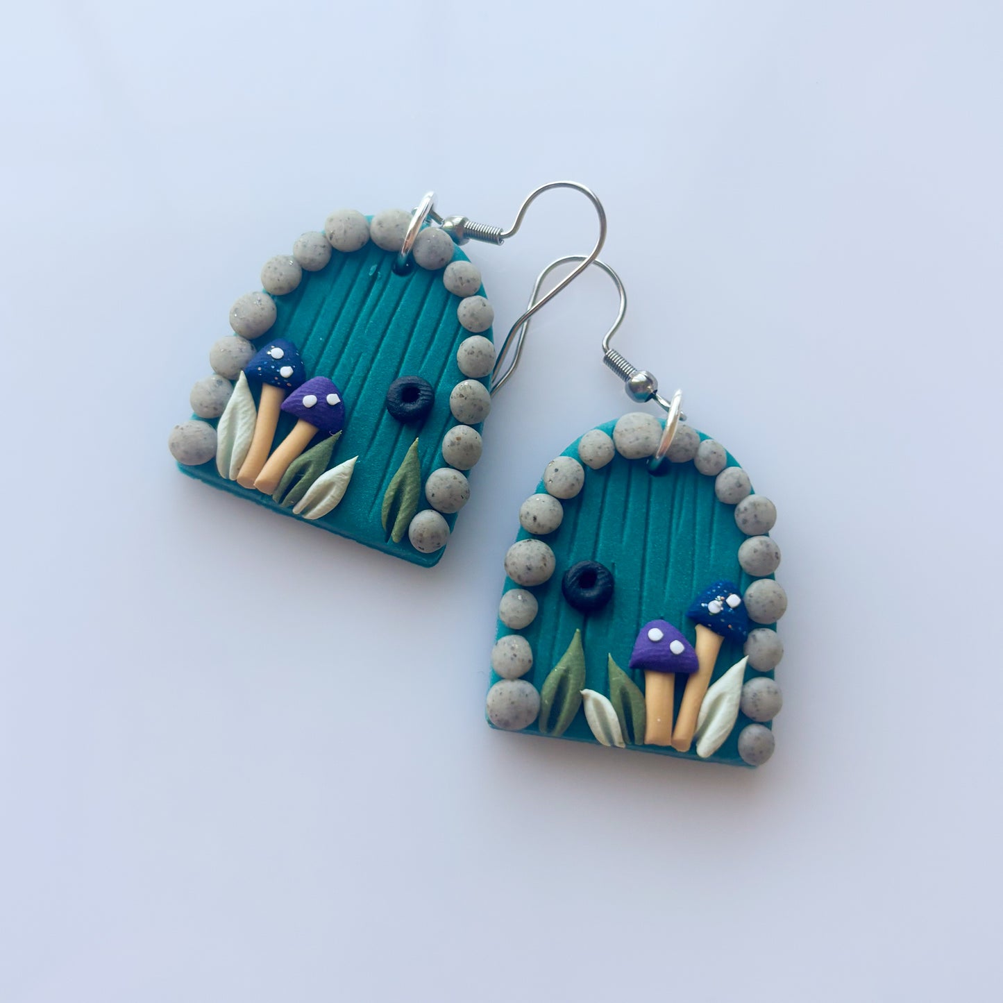 BLUE FOREST DOOR EARRINGS