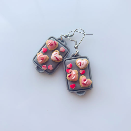 HEART SUGAR COOKIE TRAY EARRINGS