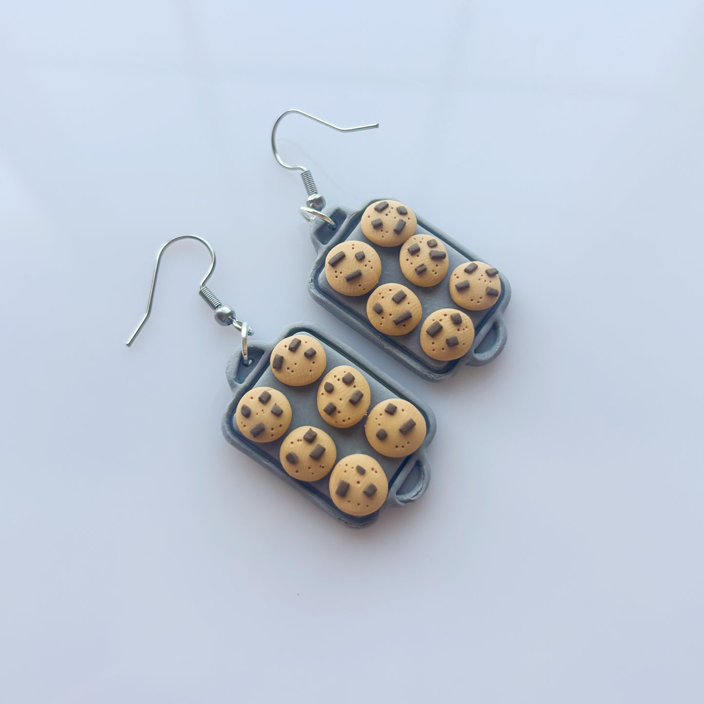 CHOCOLATE CHIP COOKIE TRAY EARRINGS