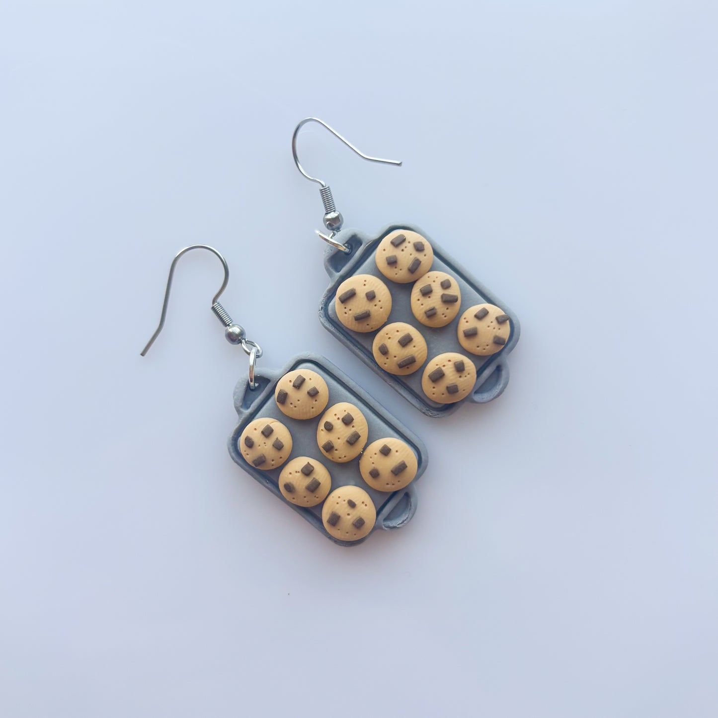 CHOCOLATE CHIP COOKIE TRAY EARRINGS