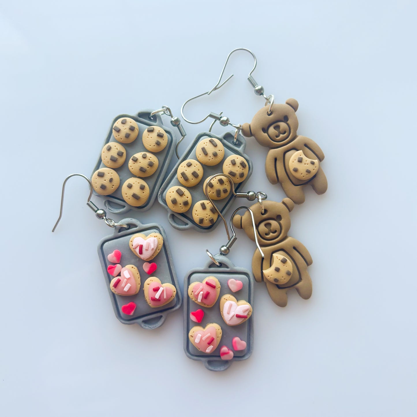 CHOCOLATE CHIP COOKIE TRAY EARRINGS