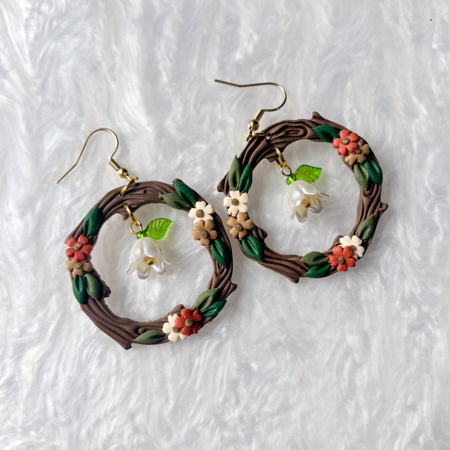 WOODLAND FALL HARVEST CIRCLE EARRINGS