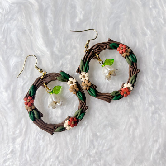 WOODLAND FALL HARVEST CIRCLE EARRINGS