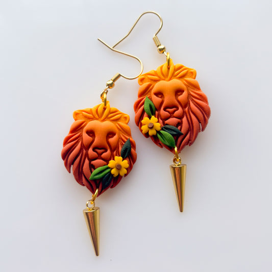 LION EARRINGS