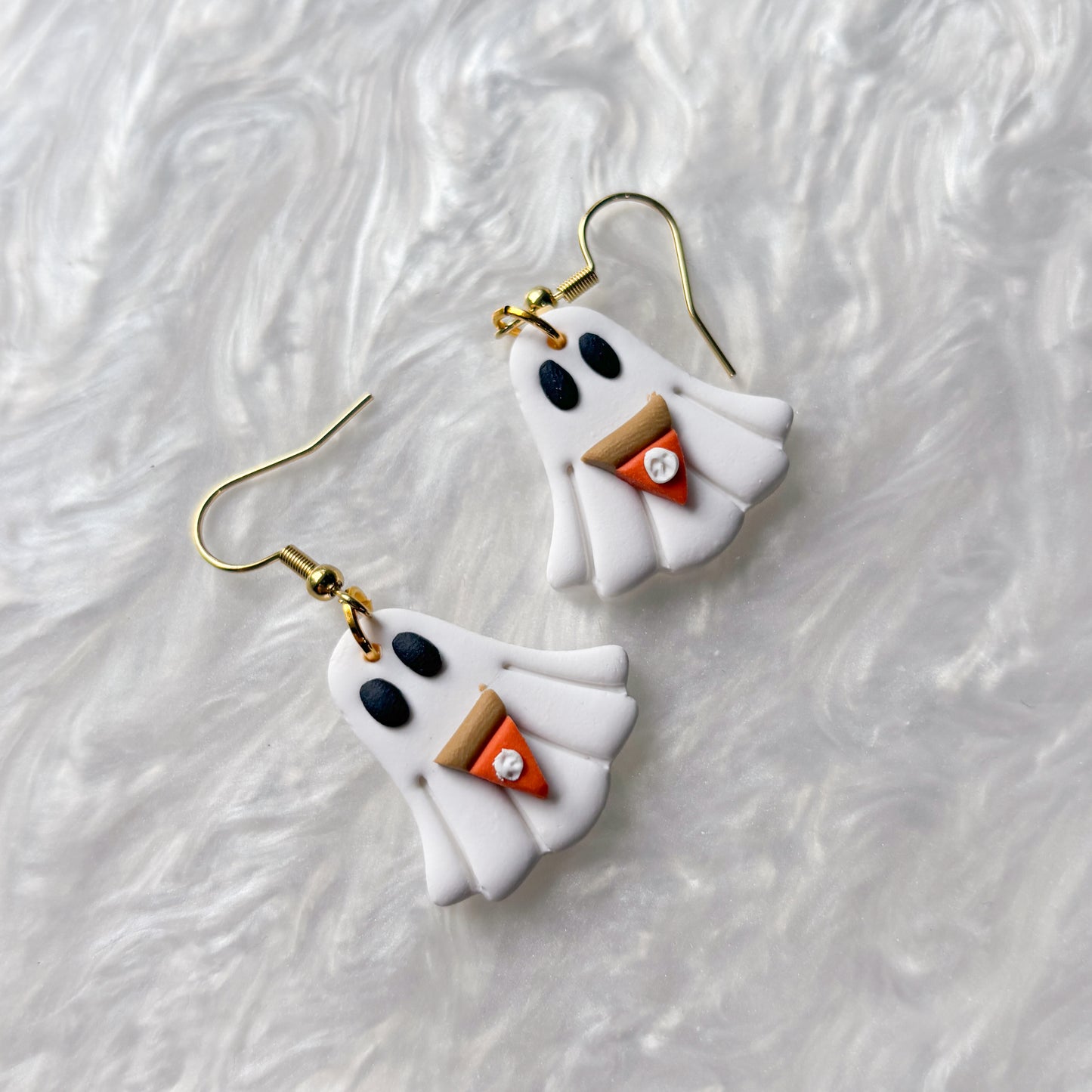 PUMPKIN PIE GHOST EARRINGS