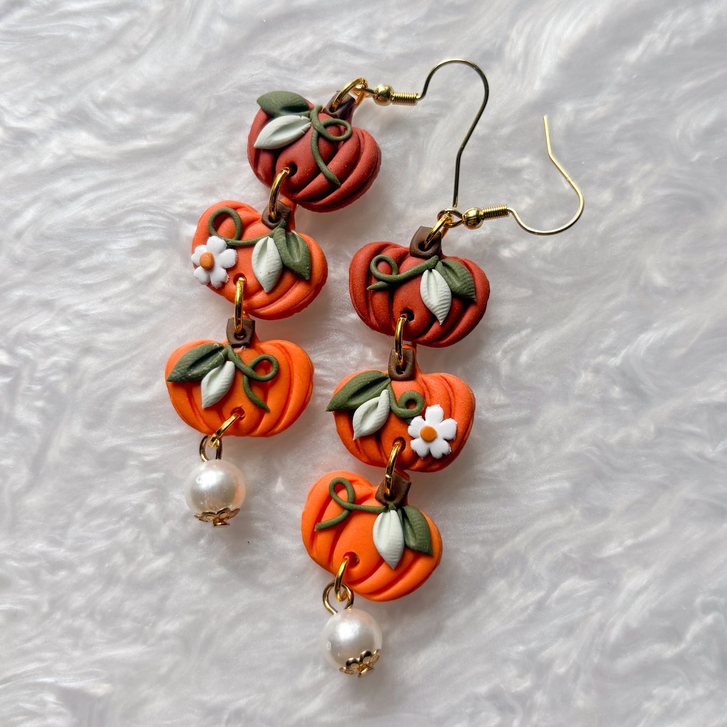 PUMPKIN TRIO EARRINGS