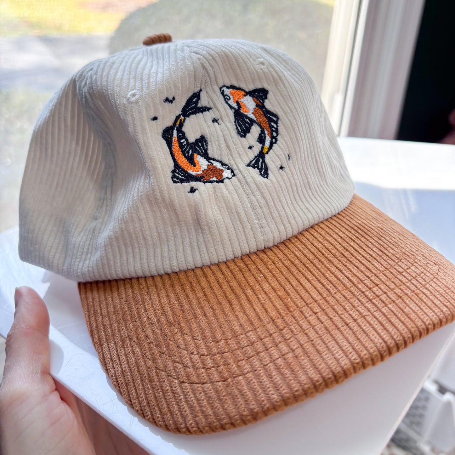 KOI FISH CORDUROY CAP