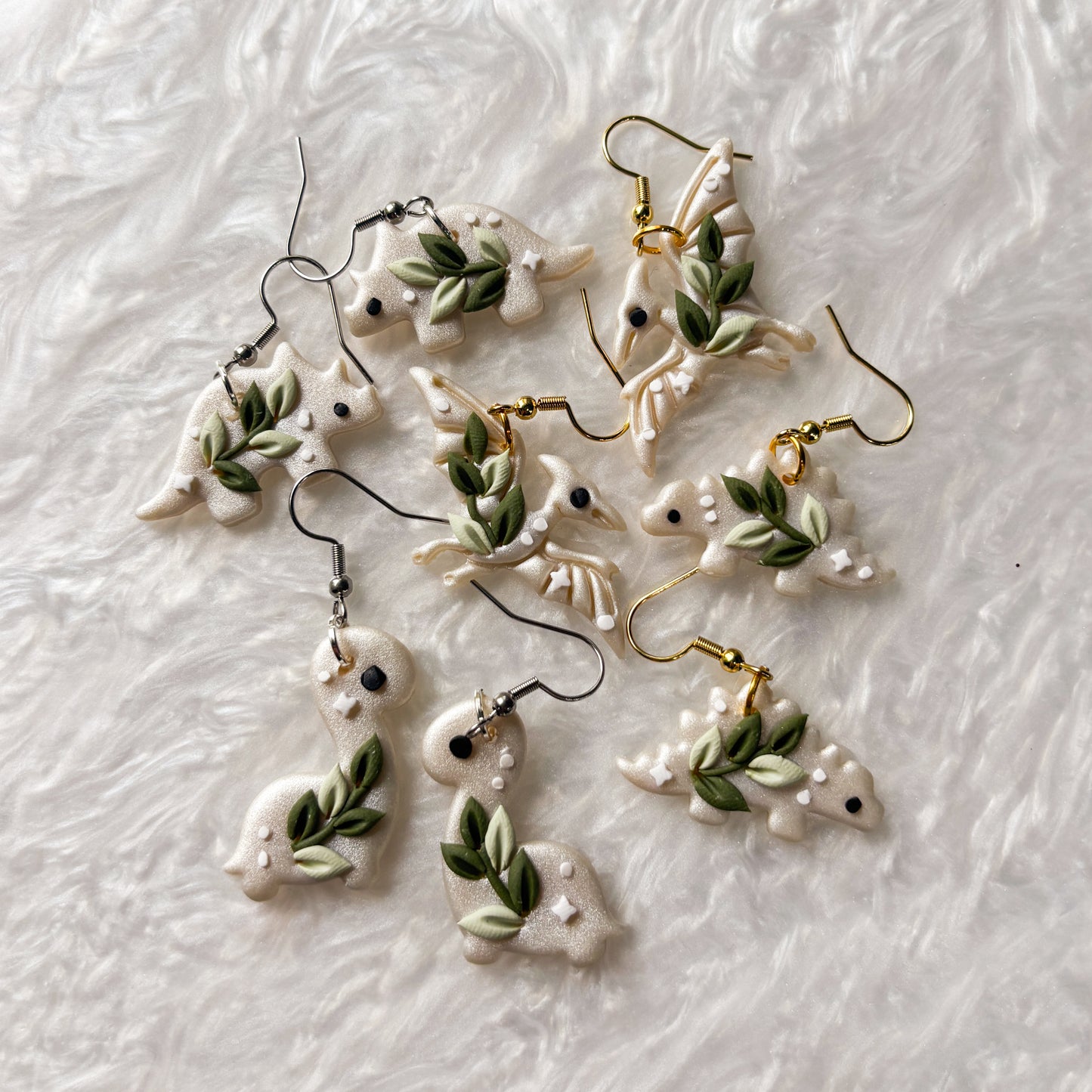 CELESTIAL VINE DINO EARRINGS (BRONTO)