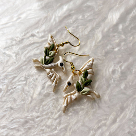 CELESTIAL VINE DINO EARRINGS (PTERODACTYL)