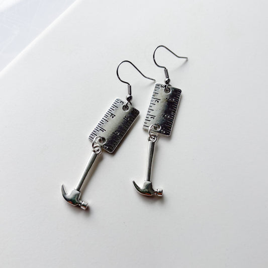 CONSTRUCTION/CRAFTING CHARM EARRINGS