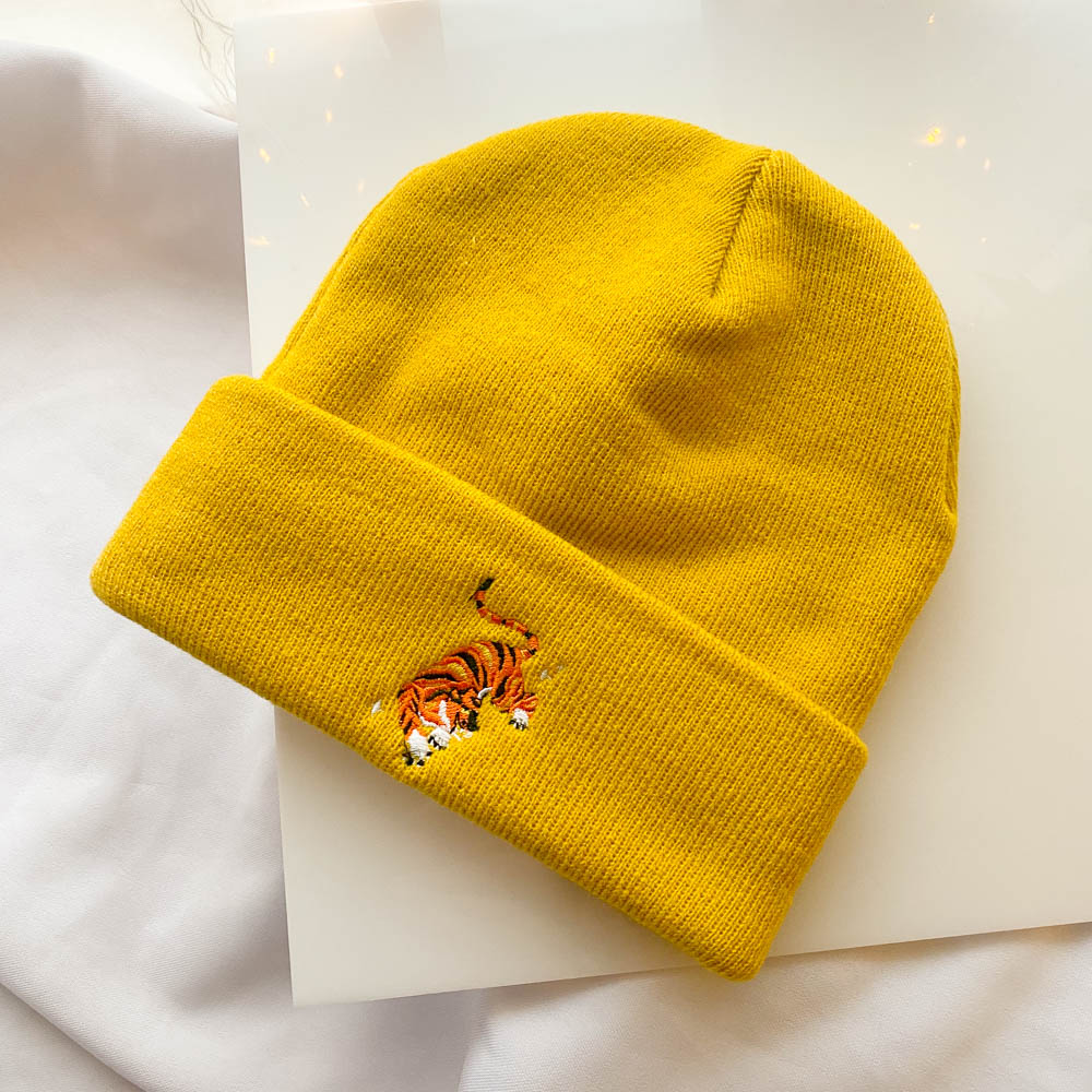 TIGER YELLOW BEANIE