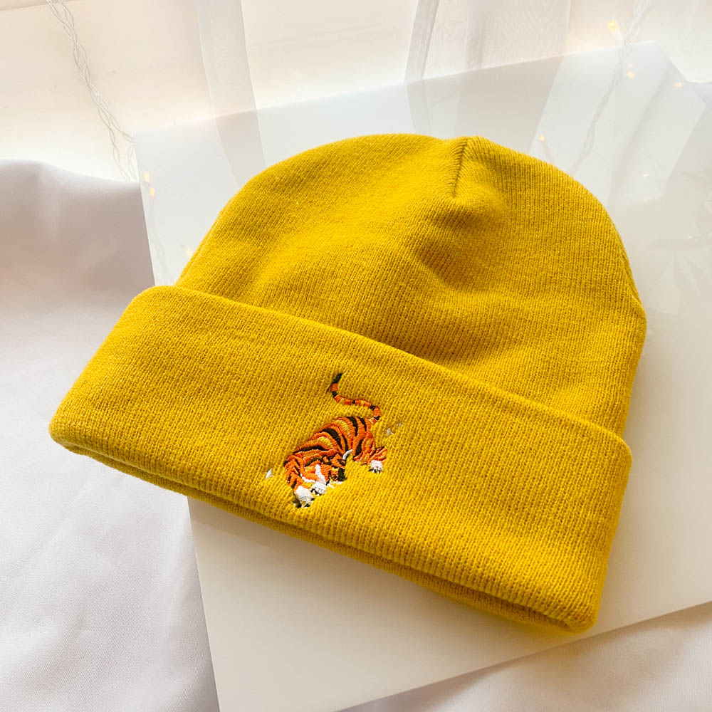 TIGER YELLOW BEANIE